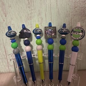 Seattle Seahawks Themed Pens - Blue, Green, White